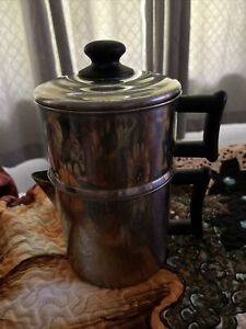 New ListingVintage Stainless Steel Lindy’s Stove Top Pour Over Coffee Pot