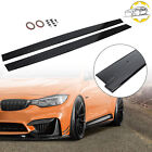 MP Style Side Skirts Extension Lip For BMW F82 F83 M4 2015-2020 Black Painted (For: 2016 BMW)
