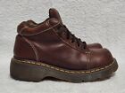 Womens Dr Martens 8542 Brown Leather Chunky Boots Size 8
