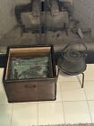 Vintage 1900’s JAPANESE CAST IRON TEAPOT With Stand And Wood Carrying Box