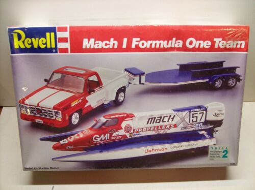 Revell Mach1 Formula One Chevy truck, boat and trailer still in shrink wrap