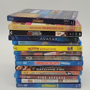 Blu-ray Lot Of 14 Blu Ray Kids Action Movies Avatar 3x Sealed Avengers  Marvel