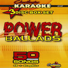 POWER BALLADS Chartbuster Vol-5137 KARAOKE 3 CD+G NEW DISCS in WHITE SLEEVES