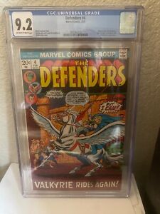 Defenders #4, CGC  9.2 CGC NM-;  1st Appearance Valkyrie