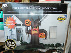 Gemmy Airblown Inflatable Halloween Fire and Ice Projection Spooky Tree 10.5'