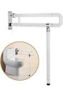 Stainless Steel Handicap Grab Rail, 29.5 Inch Foldable Flip Up Arm Toilet Bar