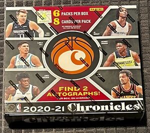 2020-21 PANINI CHRONICLES BASKETBALL FACTORY SEALED 6 PACK HOBBY BOX NBA