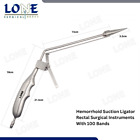 New Hemorrhoid Suction Ligator Rectal Surgical Instruments With 100 Bands