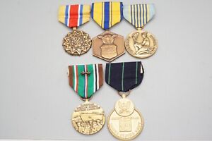 Vietnam War Army, Navy, USAF Air Force Medals Lot Of 5 - GREAT SHAPE