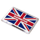 FRIDGE MAGNET - Elkington - Union Jack Flag - Surname Gift