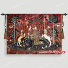 (MEDIUM) TASTE The Lady & Unicorn Medieval Tapestry Wall Hanging Jacquard Weave