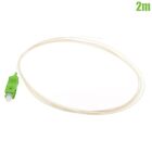 2M SC APC Simplex Single Mode Fiber Optic Optical Patch Cable Pigtail Cord White