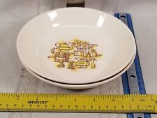 2 MCM Taylor Smith & Taylor Ever Yours Country  Kitchen Soup / Cereal Bowls