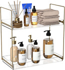 Bathroom Countertop Organizer, 2 Tier Acrylic Tray Vanity Counter Skincare Organ