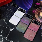 For Samsung Galaxy Z Flip5 4 3 5G Luxury Glitter Gradient Bling Hinge Case Cover