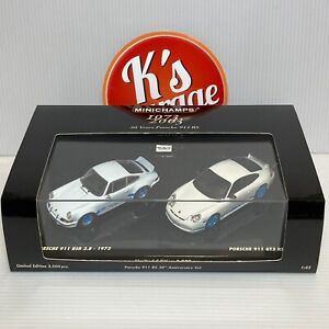MINICHAMPS 1/43 Porsche 911 RSR/RS 30th Anniversary Double Set '73 '03 402036269