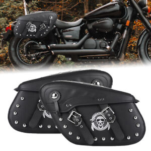 Motorcycle Saddle Bags Side Bag Tool Bag For Yamaha V Star XVS 650 950 1100 1300 (For: Indian Roadmaster)