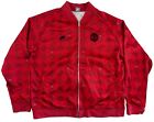 Nike Soccer Jacket Adult Size XXLarge Red Manchester United Check Full Zip Mens