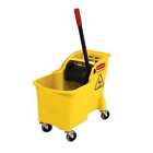 Rubbermaid Commercial Fg738000yel Mop Bucket And Wringer With Reverse Press, 7
