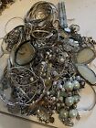 bag of untested unsorted silver tone jewelry
