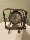 Vintage Tractor Truck Headlight with Metal Cage USA