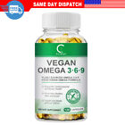 Omega 3 6 9 Vegan Capsules 1360mg High Strength Fatty Acids Immune Support USA