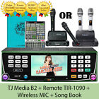 TJ Media B2 Karaoke Machine 1TB + Wireless Mic + Remote + Song book