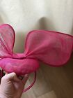 Bright Pink Kayco Sinamay Bow Fascinator New Kentucky Derby