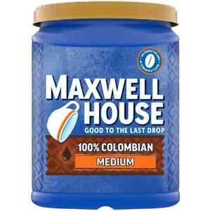 Maxwell House Medium Roast 100% Colombian Ground Coffee, 37.7 oz. Canister
