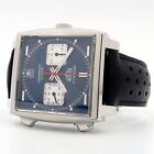 TAG Heuer Monaco Calibre 11 Blue Dial Chronograph 39MM Steel Automatic CAW211P