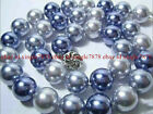 Natural 8/10/12mm South Sea Multicolor Shell Pearl Round Beads Necklace 20