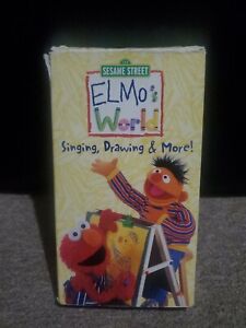 Elmos World - Singing, Drawing  More Wake Up With Elmo (VHS, 2000) Sony Wonder
