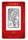 Pamp Year of the Tiger Bar 1 oz .999 fine silver in Assay 2022