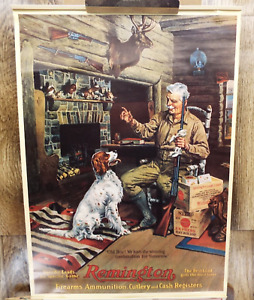 Remington-1928 HUNTER W/ BIRD DOG calendar / 1984 REPRODUCTION
