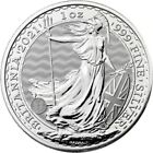 2021 £2 Great Britain BRITANNIA BU 1 Oz Silver Coin.