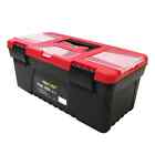 Tool Box 14-inch Plastic Storage Tool Boxes Organizer Include Removable Tray