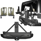 Rear Bumper + Spare Tire Carrier + Jerry Can + Mount for 07-18 Jeep Wrangler JK (For: Jeep)