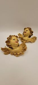 Vintage Victorian Fontanini -LIKE- Depose Cherub Angel Faces