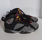Size 12- Nike Jordan Retro Black Bordeaux 7 304775-034 2015 *No Insoles, No Box