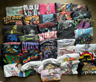 Lot of 38 Vintage T-shirts Band Harley Video Game Betty Boop Marvel