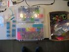 Large Rainbow Loom Lot 1000's of Bands 2 Looms and MORE! + Completed Bracelets