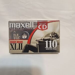 New Sealed Audio Cassette Maxell XLII 110 Minute High Bias Ideal for CD