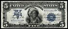 New Listing1899 $5 HIGH GRADE BEAUTIFUL CRISP Indian Chief Silver Certificate!