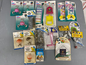 VO-Toys penn plax Bird toy lot  1 Rolling Balls mirror water ladder 20 pcs small