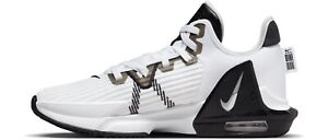 Nike LeBron James Witness 6 Basketball Shoes White/Black  Men's 15 (D09843-100)