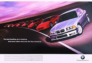 BMW M3 Series Ad Poster 13x19 The Ultimate Driving Machine Best Handling Car art