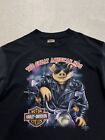 Vintage 1991 Mens XL Harley Davidson 3D Emblem American Hog T-Shirt USA Single