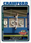2005 Topps Opening Day Tampa Bays Devil Rays Baseball Card #42 Carl Crawford