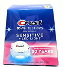 Crest 3D Whitestrips Dental Whitening Kit Sensitive 14 Treatments LED Light NEW