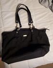BAGGALLINI CARRY ALL TRAVEL TOTE BAG PURSE 3 COMPARTMENTS BLACK